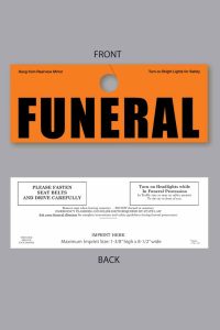 Funeral Tag