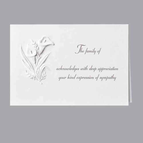 Acknowledgment Card