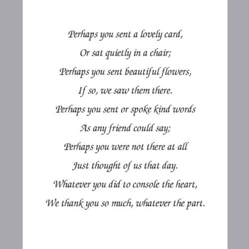 Acknowledgment Card
