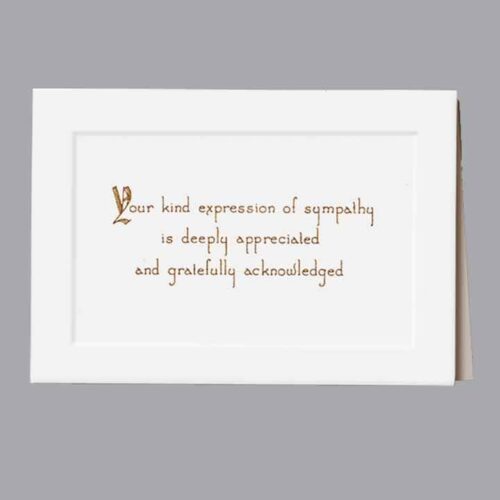 Acknowledgment Card