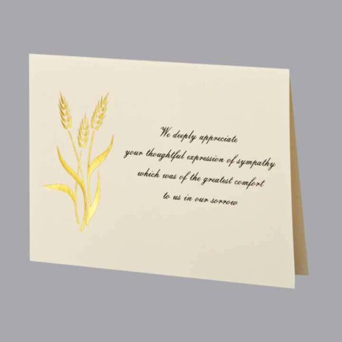 Acknowledgment Card