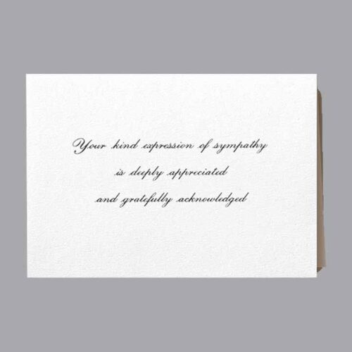 Acknowledgment Card