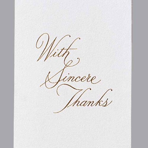 Acknowledgment Card