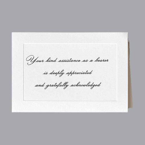Acknowledgment Card